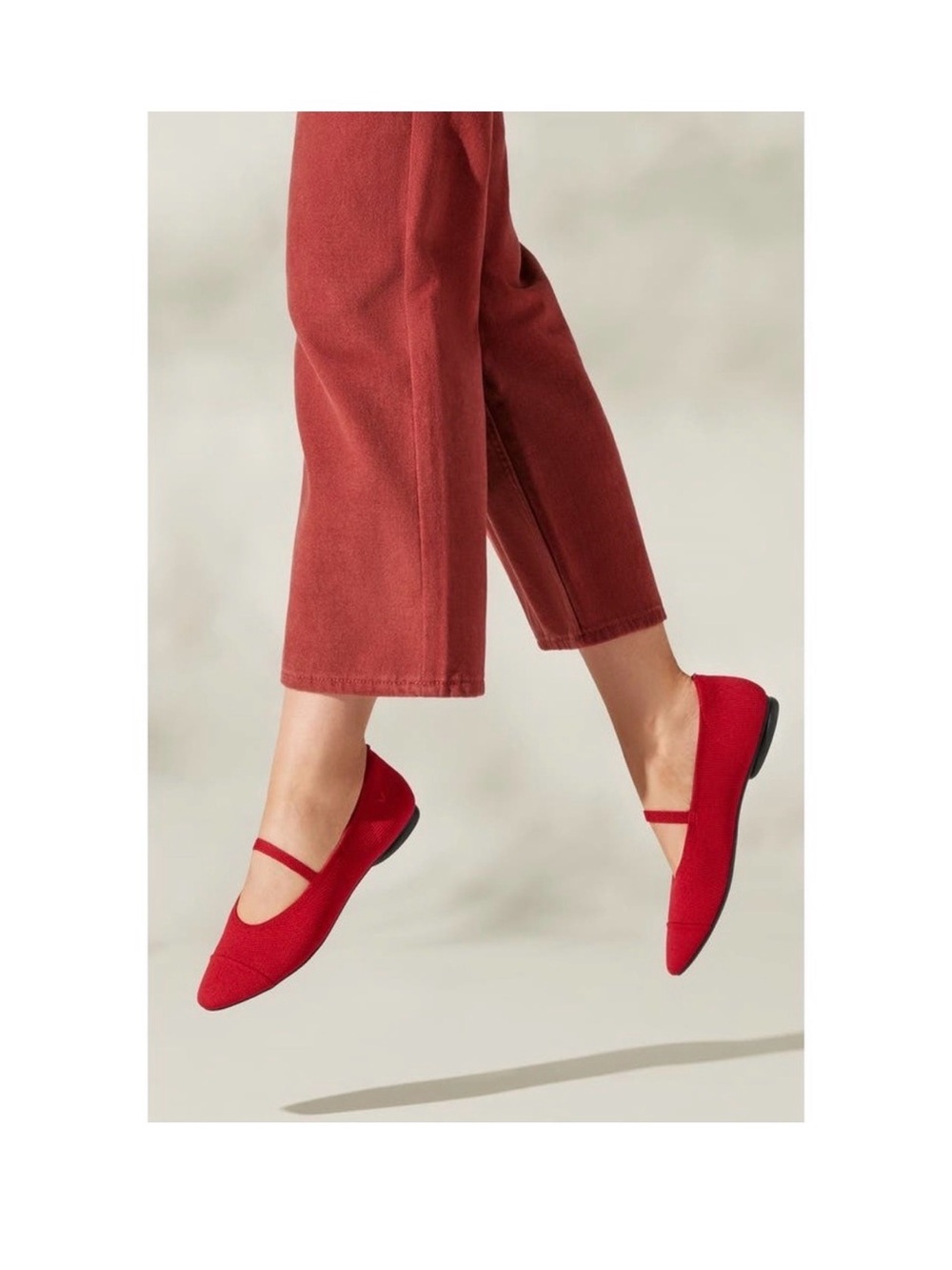 VIVAIA Tamia Mary Jane Ruby Red
Knit Ballet Flats EU/39 US/8